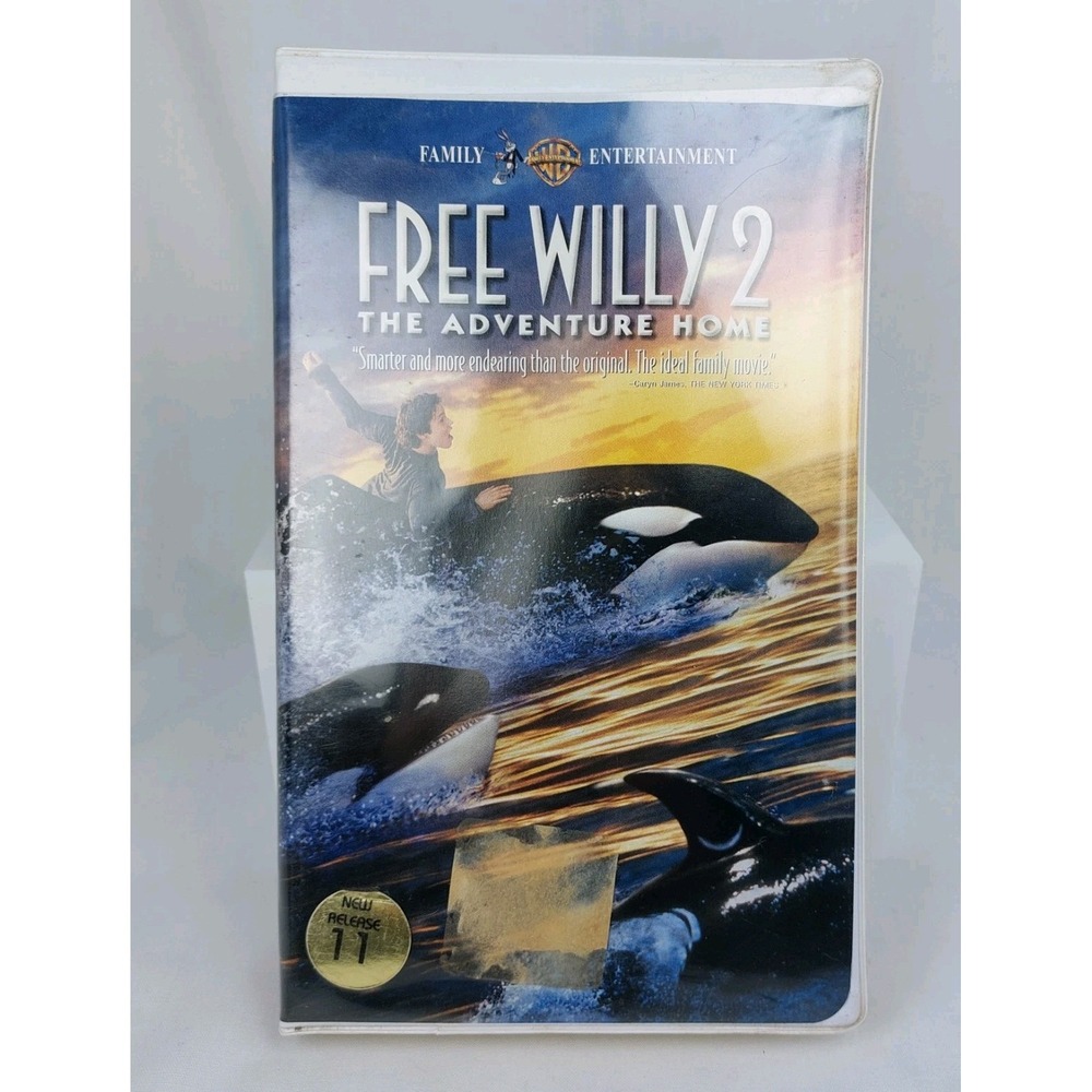 Free Willy 2 Adventure Home VHS Video Tape Kids Family 90s Movie Clamshell Case
